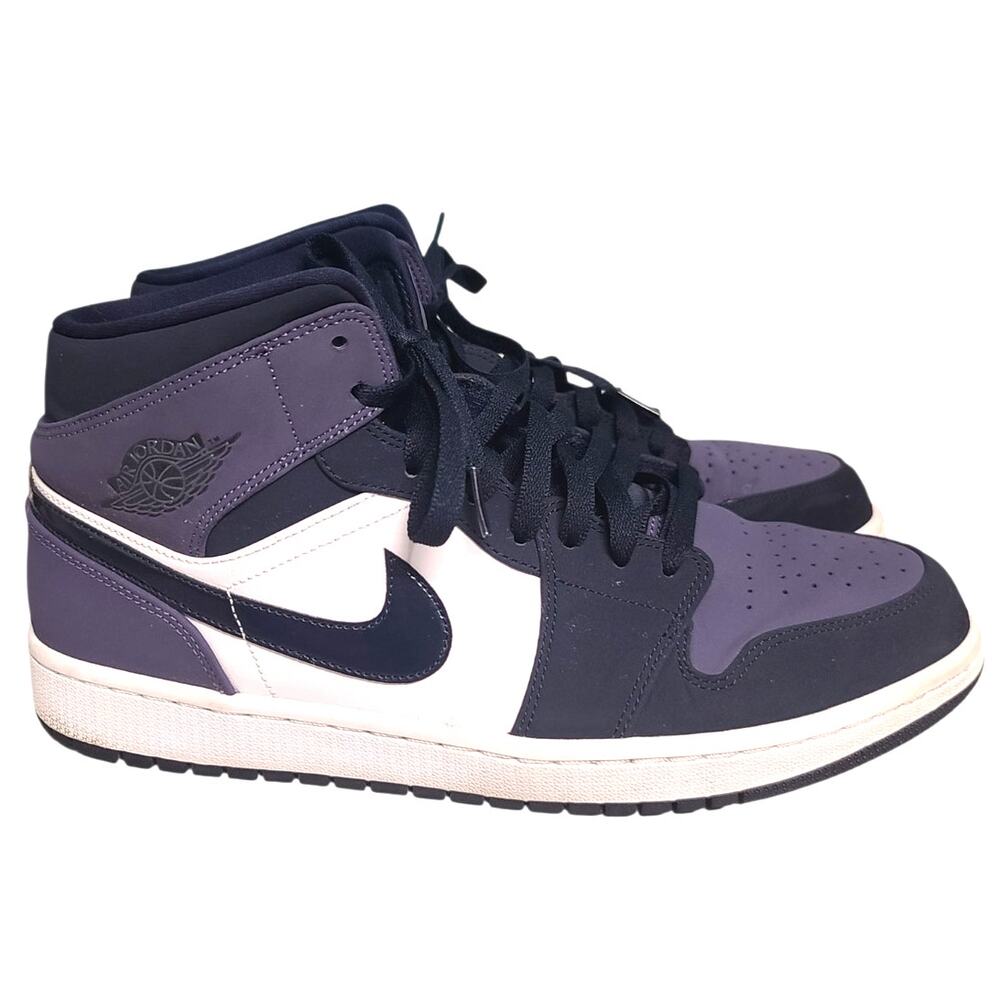 Air Jordan 1 Mid Obsidian Sanded Purple 12M 554724-445